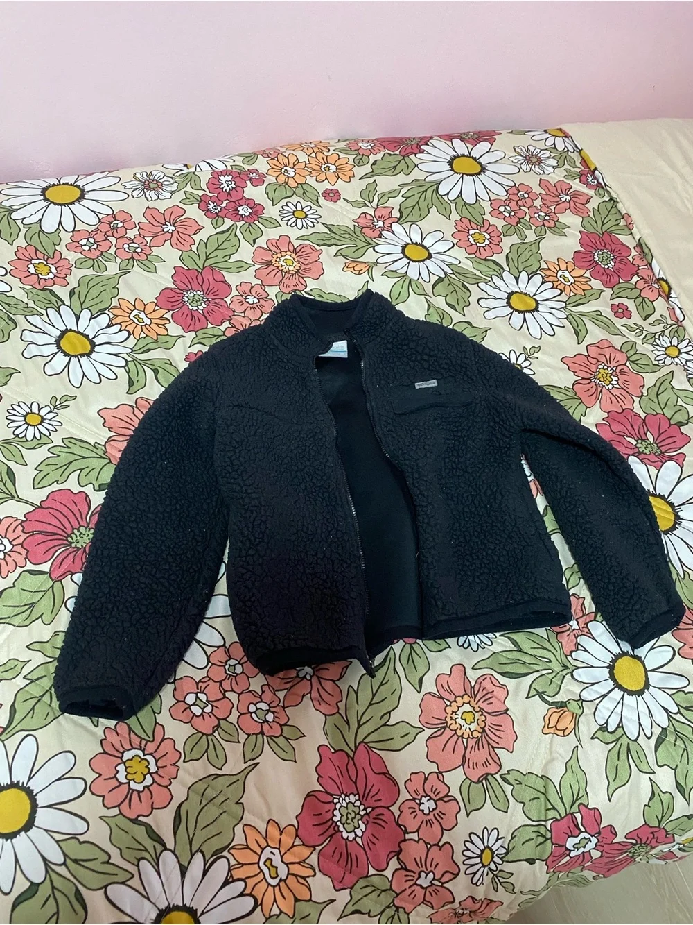 Columbia Black Sherpa Fleece Jacket - Kids